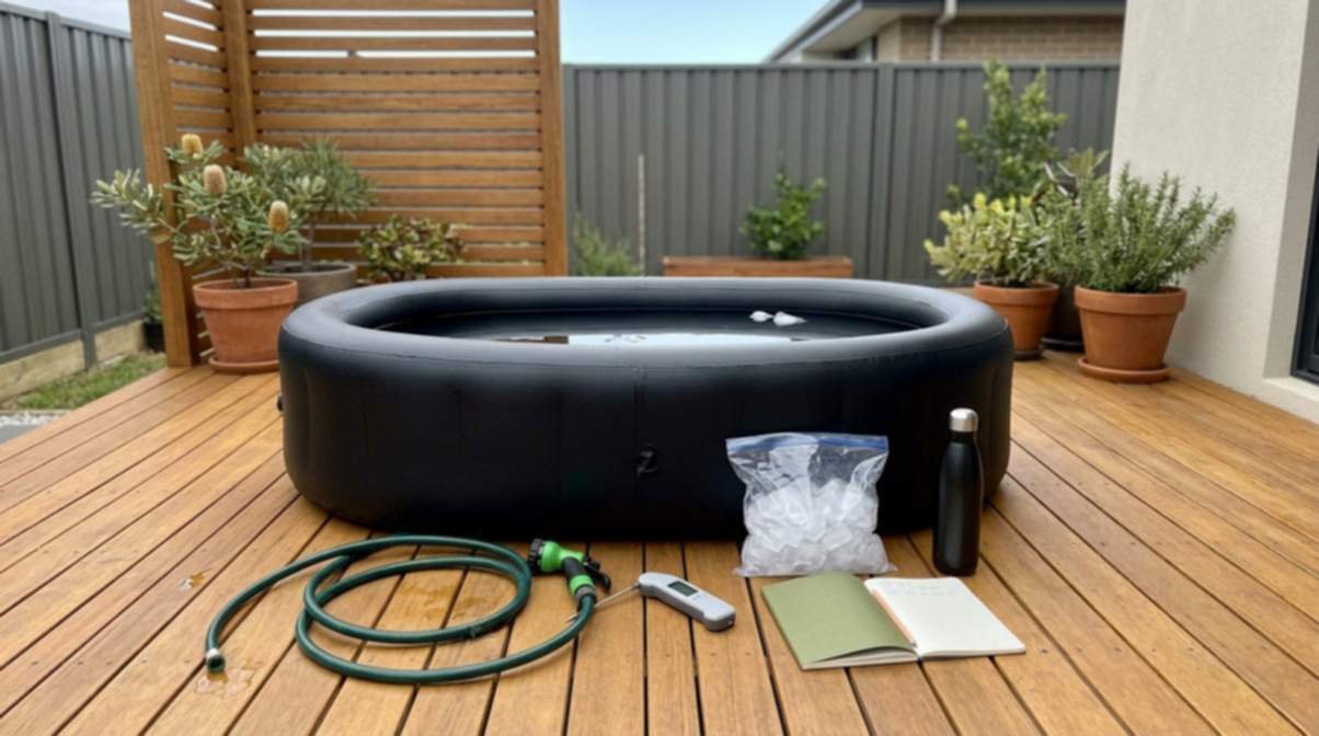 Cold Plunge With Ice Bag