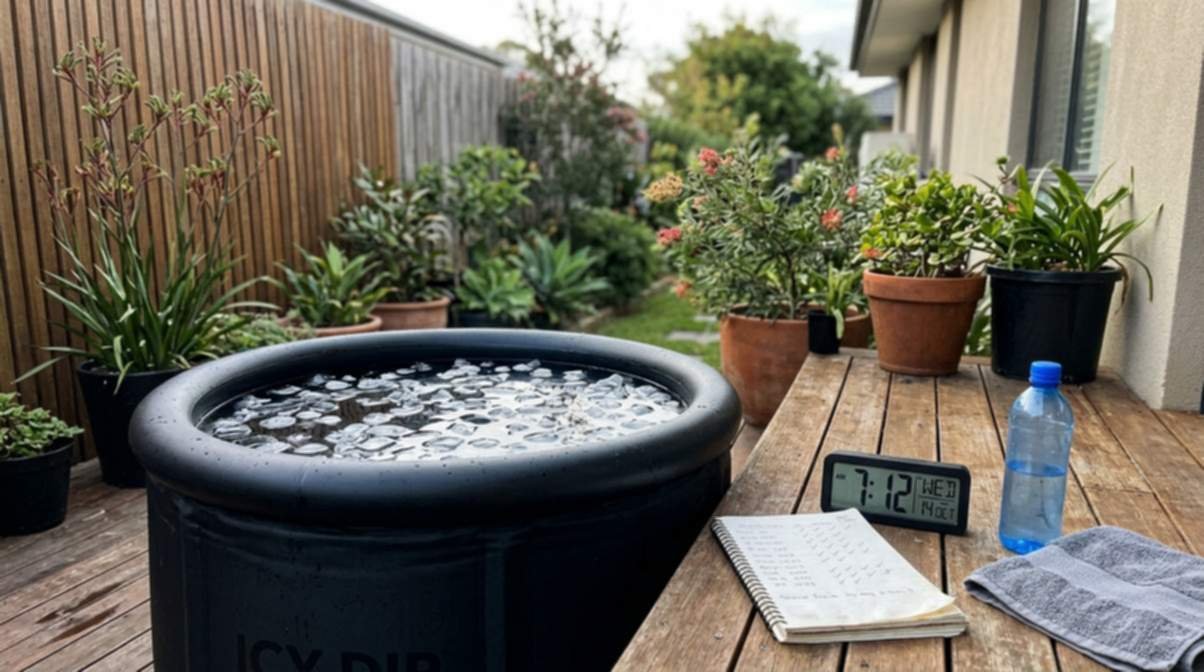 Ice Bath In The Backyard