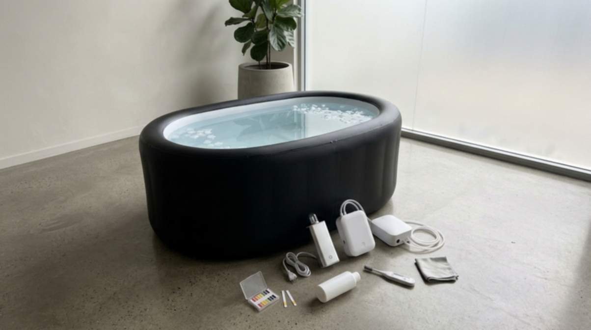 Ice Bath With Water Treatment Devices