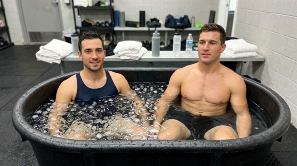 Men In The Ice Bath