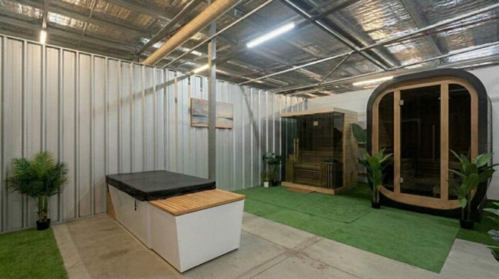 Showrom Photo With Ice Bath And Sauna