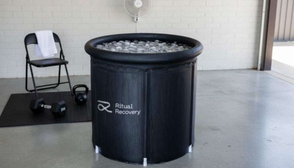 The Easy Plunge Ice Bath in Garage
