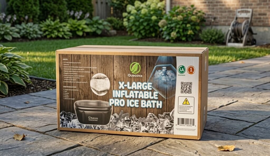 Crocpad Ice Bath box at backyard