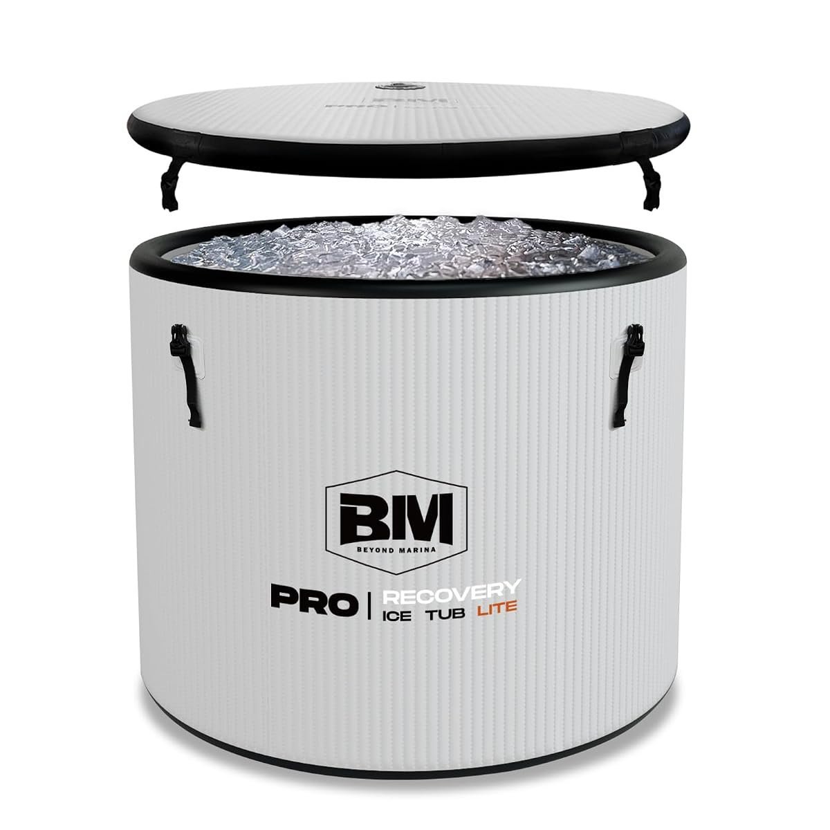 BEYOND MARINA chiller-ready inflatable ice bath tub, 95 x 95 x 75cm