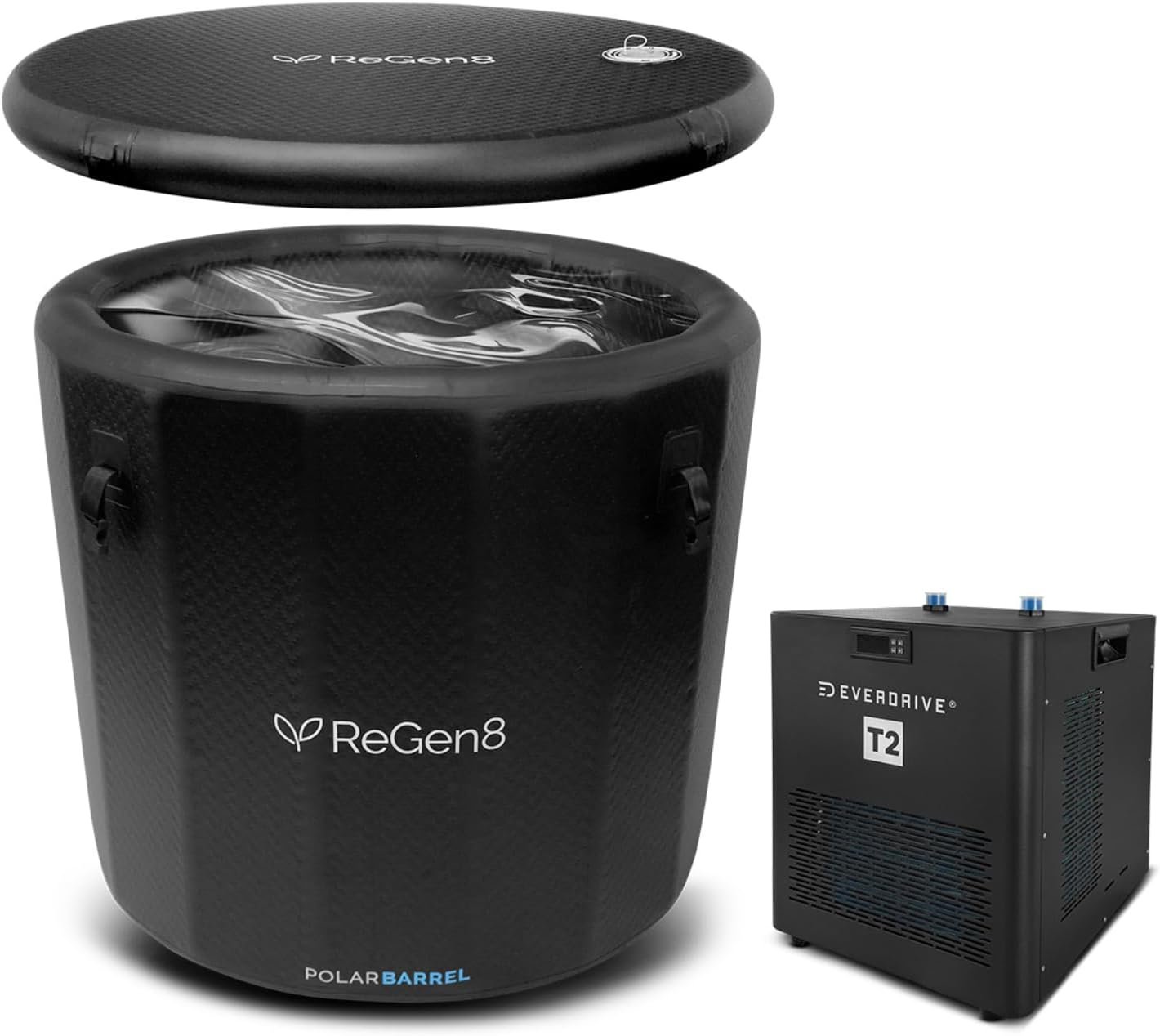 ReGen8 Polar Barrel ice bath with T2 chiller unit